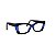 Armação para óculos de Grau Gustavo Eyewear G81 16. Cor: Preto com azul translúcido. Haste preta. - Imagem 2