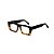 Armação para óculos de Grau Gustavo Eyewear G80 4. Cor: Preto com animal print. Haste preta. - Imagem 3