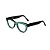 Armação para óculos de Grau Gustavo Eyewear G73 3. Cor: Verde translúcido. Haste preta. - Imagem 3
