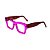 Armação para óculos de Grau Gustavo Eyewear G64 20. Cor: Violeta translúcido. Haste marrom. - Imagem 3