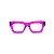 Armação para óculos de Grau Gustavo Eyewear G64 20. Cor: Violeta translúcido. Haste marrom. - Imagem 1