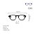 Óculos de Grau Gustavo Eyewear G85 3 nas cores fumê e vermelho, hastes fumê. Modelo unisex - Imagem 4