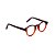 Armação para óculos de Grau Gustavo Eyewear G85 5. Cor: Fumê e vermelho translúcido. Haste fumê - Imagem 2
