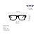 Armação para óculos de Grau Gustavo Eyewear G74 100. Cor: Azul opaco. Haste animal print. - Imagem 4
