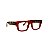 Armação para óculos de Grau Gustavo Eyewear G74 200. Cor: Vermelho translúcido. Haste animal print. - Imagem 2