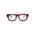 Armação para óculos de Grau Gustavo Eyewear G74 200. Cor: Vermelho translúcido. Haste animal print. - Imagem 1