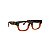 Armação para óculos de Grau Gustavo Eyewear G74 300. Cor: Fumê e ambar. Haste animal print. - Imagem 2