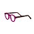 Armação para óculos de Grau Gustavo Eyewear G77 2. Cor: Violeta translúcido. Haste marrom. - Imagem 3