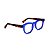 Óculos de Grau Gustavo Eyewear G94 4 na cor azul e hastes animal print. Modelo masculino. - Imagem 2