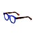 Armação para óculos de Grau Gustavo Eyewear G94 10. Cor: Azul translúcido. Haste animal print. - Imagem 3