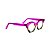 Armação para óculos de Grau Gustavo Eyewear G71 14. Cor: Lilás, âmbar e verde translúcido. Haste lilás. - Imagem 2