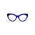 Armação para óculos de Grau Gustavo Eyewear G65 3. Cor: Azul translúcido. Haste preta. - Imagem 1
