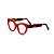 Armação para óculos de Grau Gustavo Eyewear G65 11. Cor: Vermelho opaco. Haste animal print. - Imagem 3