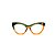 Armação para óculos de Grau Gustavo Eyewear G65 16. Cor: Verde e guaraná translúcido. Haste verde. - Imagem 1