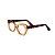Armação para óculos de Grau Gustavo Eyewear G70 21. Cor: Âmbar. Haste animal print. - Imagem 3