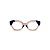 Armação para óculos de Grau Gustavo Eyewear G70 17. Cor: Fumê com azul translúcido. Haste azul. - Imagem 1