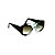 Óculos de sol Gustavo Eyewear G60 4. Cor: Verde translúcido e acqua. Haste verde. Lentes marrom. - Imagem 2