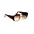Óculos de sol Gustavo Eyewear G60 9. Cor: Âmbar, marrom translúcido e preto. Haste marrom. Lentes marrom. - Imagem 3