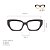 Armação para óculos de Grau Gustavo Eyewear G51 7. Cor: Preto. Haste animal print. - Imagem 4