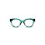 Armação para óculos de Grau Gustavo Eyewear G56 3. Cor: Acqua. Haste animal print. - Imagem 1