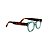 Armação para óculos de Grau Gustavo Eyewear G56 3. Cor: Acqua. Haste animal print. - Imagem 2