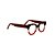 Armação para óculos de Grau Gustavo Eyewear G56 8. Cor: Marrom, fumê e vermelho translúcido. Haste marrom. - Imagem 2