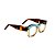 Armação para óculos de Grau Gustavo Eyewear G58 9. Cor: Acqua e âmbar translúcido. Haste animal print. - Imagem 2