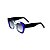 Óculos de Sol Gustavo Eyewear G58 11. Cor: Azul bic a acqua translúcido. Haste preta. Lentes cinza. - Imagem 3