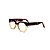 Armação para óculos de Grau Gustavo Eyewear G56 11. Cor: Animal print e âmbar. Haste animal print. - Imagem 3