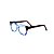 Armação para óculos de Grau Gustavo Eyewear G49 1. Cor: Preto, azul bic e azul claro translúcido. Haste preta. - Imagem 3