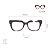 Armação para óculos de Grau Gustavo Eyewear G49 1. Cor: Preto, azul bic e azul claro translúcido. Haste preta. - Imagem 4
