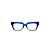 Armação para óculos de Grau Gustavo Eyewear G49 7. Cor: Azul, preto e acqua translúcido. Haste azul. - Imagem 1