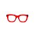 Óculos de Grau Gustavo Eyewear G57 4 na cor vermelha e hastes em Animal Print. - Imagem 1