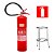 Extintor De Incêndio Abc 4 Kg + Suporte + Placa - Imagem 1