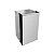 lixeira quadra inox 50 litros basculante - Imagem 1