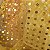 Tule de Paetê Dourado 1,50mt de Largura - Imagem 1