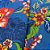 Chita Estampada Floral Azul e Verde 1mt x 1,40mt de Largura - Imagem 1