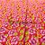 Chita Estampada Floral Rosa e Amarelo 1mt x 1,40mt de Largura - Imagem 1