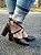 Scarpin Cruzado Preto LISO Salto Alto - Imagem 3