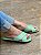 Chinelo Rasteira Cruzado Liso Verde Menta - Imagem 1