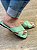Chinelo Rasteira Cruzado Liso Verde Menta - Imagem 3