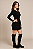 Bota Over Knee Suede Flat preta - Imagem 6