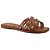 Chinelo Rasteira Boton Caramelo - Imagem 2