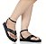 Chinelo Flatform Preto de Abotoar - Imagem 1