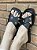Chinelo Flat Cruzado Ilhós Preto - Imagem 1