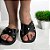 Chinelo Flat Cruzado Ilhós Preto - Imagem 3