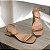 Sandália Salto Bloco Croco Nude - Imagem 2