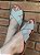 Chinelo Rasteira Cruzado Strass Prata - Imagem 3