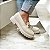 Mocassim Tratorado Off White Fivela Dourada - Imagem 1