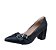 Sapato Scarpin Inglaterra Preto Salto Alto - Imagem 2